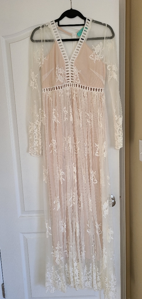 White Lace Maxi Dress
